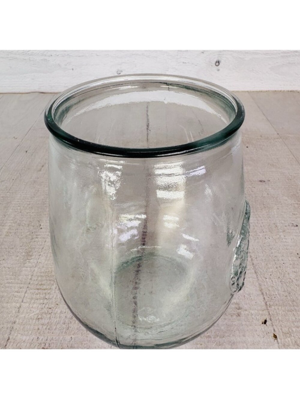 San Miguel Authentic 100% Recycled Glass Stemless 24oz Wine Water Glasses Set 4 - Picture 15 of 16